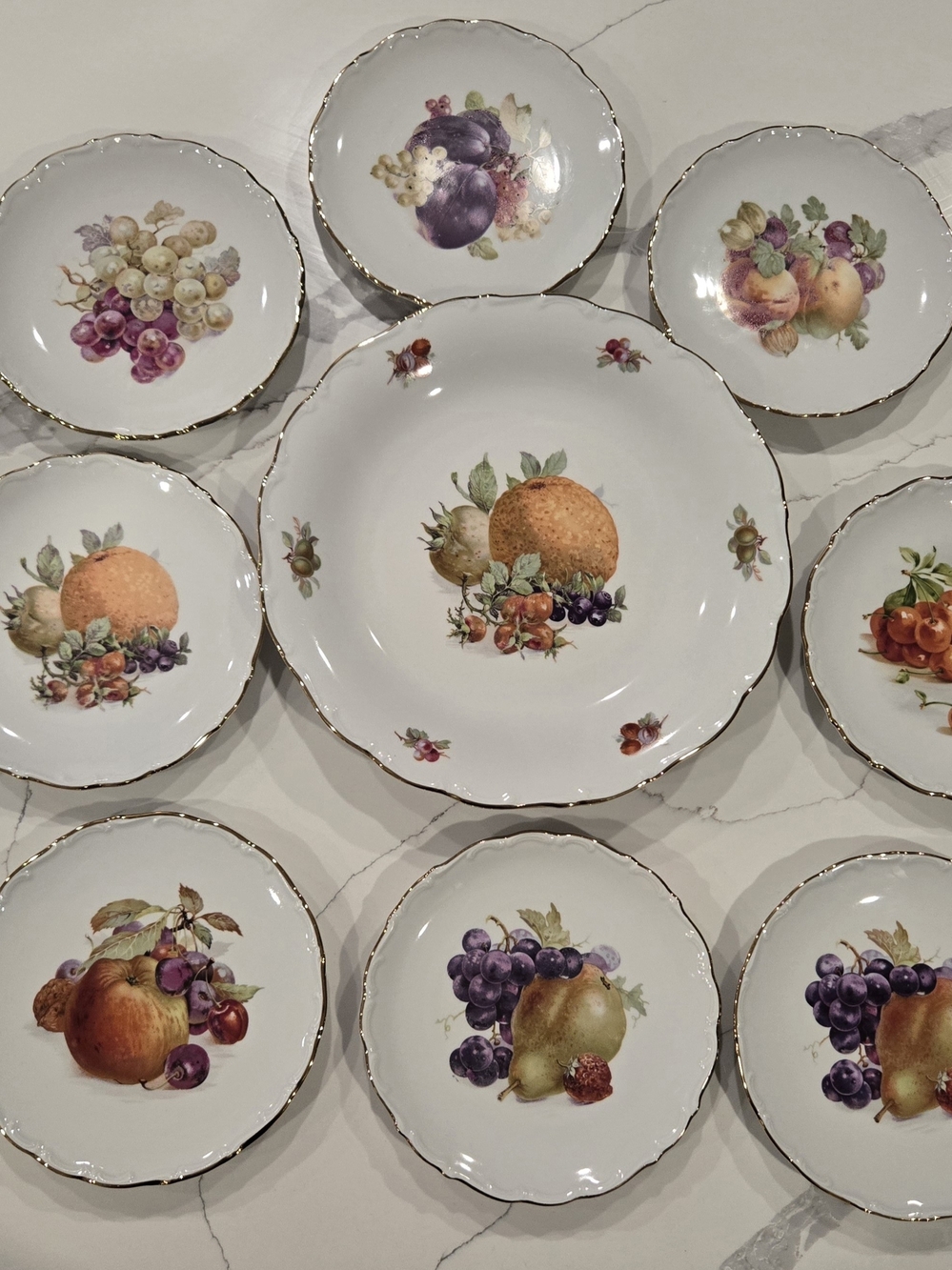 Beautiful Vintage Schumann Arzberg Bavaria Germany Dessert Set (11 Pieces)